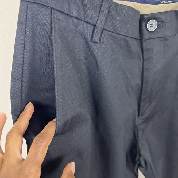 Dockers Mens Khakis Pants W 30 L 30 Black Signature Straight Fit Pockets $66 K - Picture 4 of 16